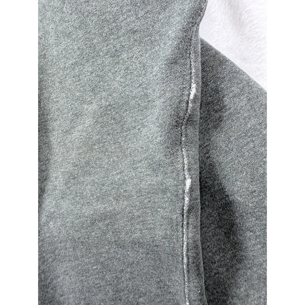 VTG Polo Ralph Lauren Men 1/4 Zip Sweatshirt Gray Fleece Pullover Distressed XXL